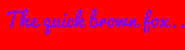 Image with Font Color 8000FF and Background Color FF0000